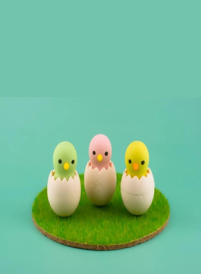 QIPS 3D Erasers for Kids - Set of 36 (Baby Bird with Eggshell) - Image 4